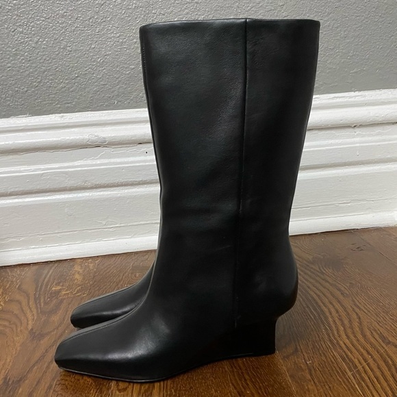 VINCE Beverly Mid Calf Wedge Boots - Picture 1 of 11